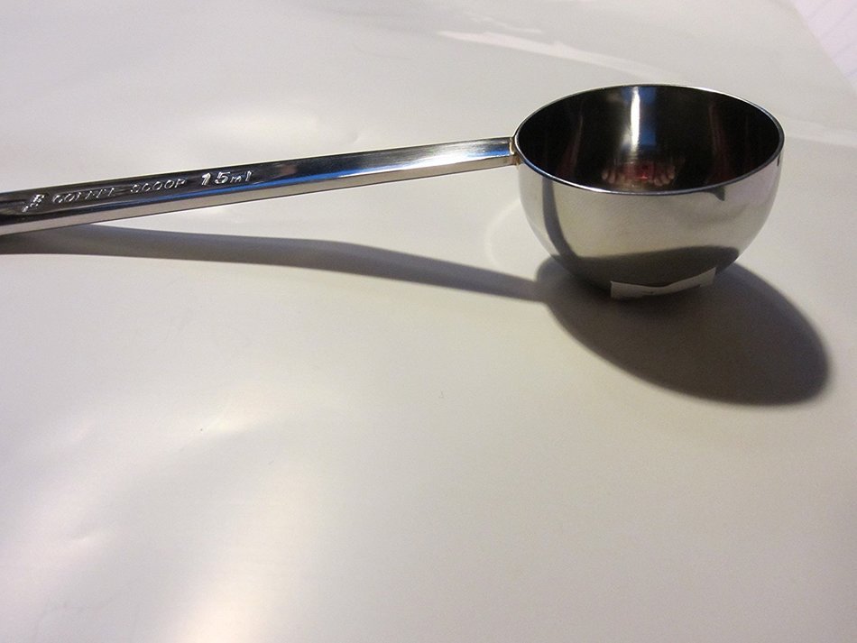 CybrTrayd R&M Long Handle Coffee Scoop, Stainless Steel