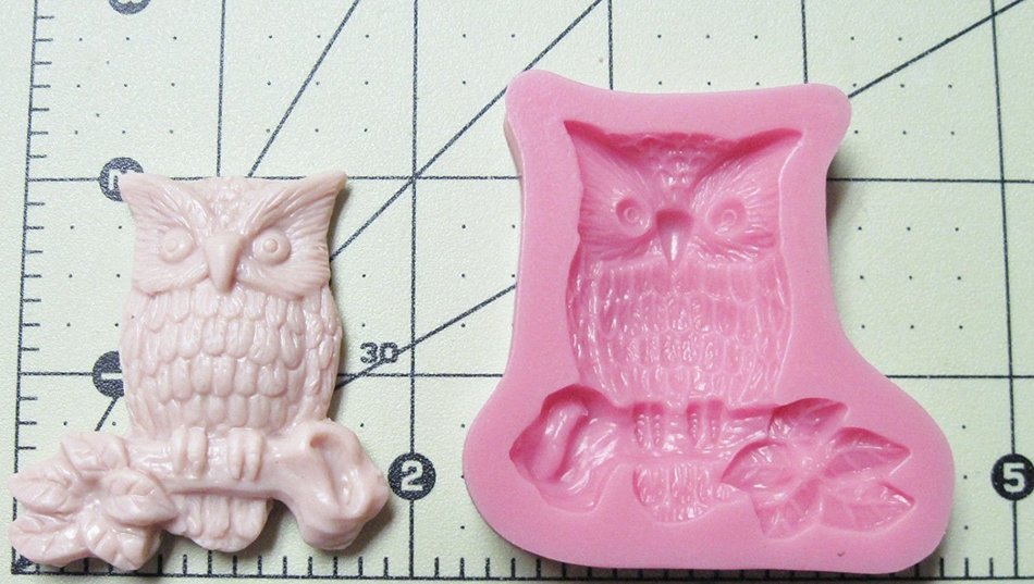 Mold Owl Silicone Mold Fondant Cake Soap Chocolate Mold for Crafts and Baking N2