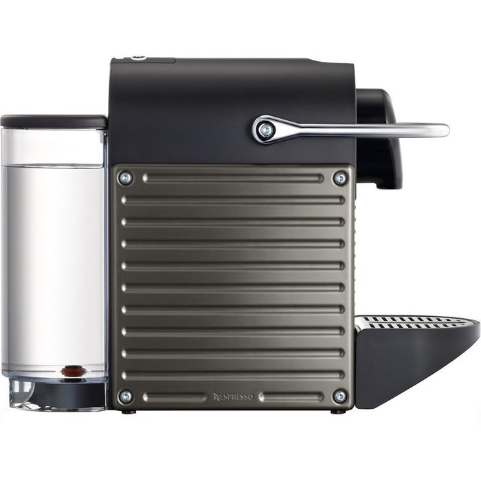 Nespresso Pixie Espresso Maker - Electric Titan (C60-US-TI-NE) with Aroma Stainless Steel One Serving Milk Frother N4