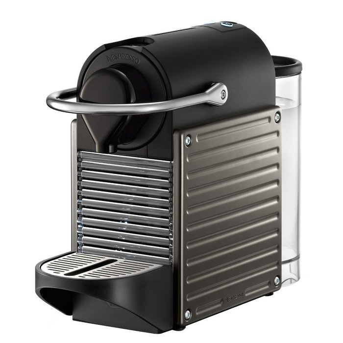 Nespresso Pixie Espresso Maker - Electric Titan (C60-US-TI-NE) with Aroma Stainless Steel One Serving Milk Frother N6