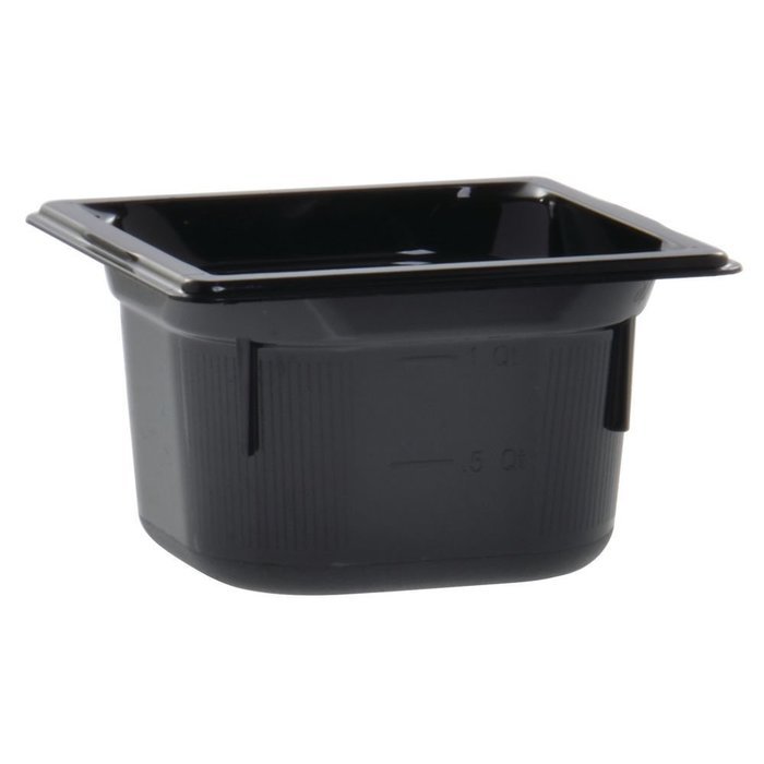 Vollrath 8064420 1/6 Size Super Pan 4"Deep, Black