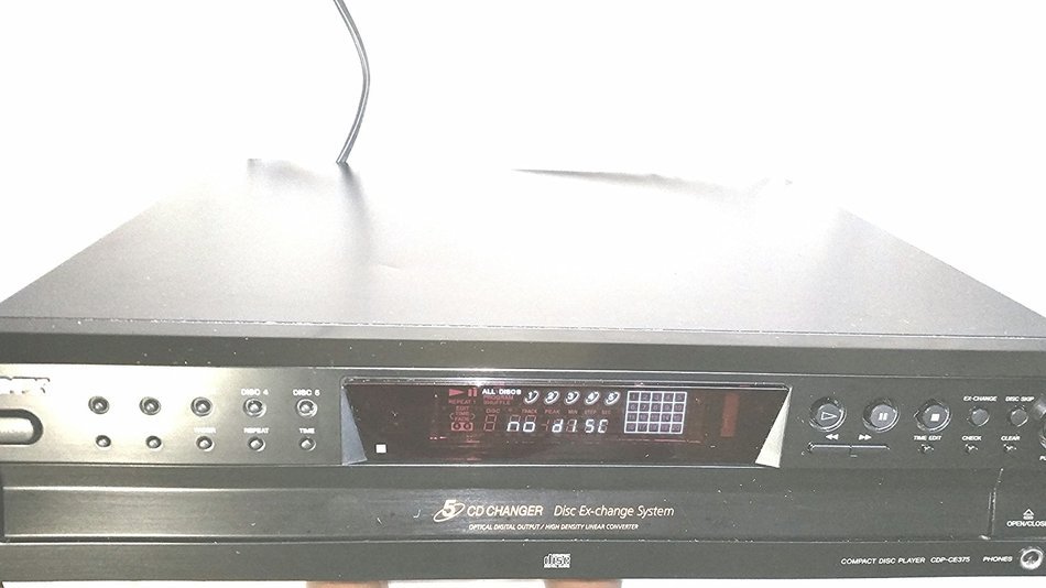 Sony CDP-CE375 5-Disc Carousel-Style CD Changer (Discontinued by Manufacturer) NO REMOTE N3