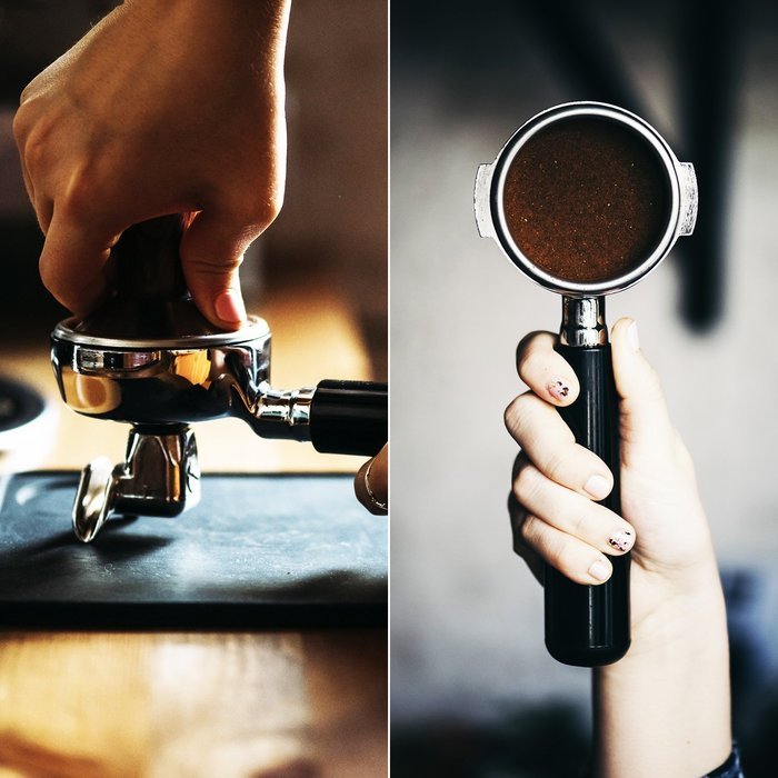 LuxHaus 58mm Calibrated Pressure Tamper for Coffee and Espresso Bundle with FREE GIFT - 12oz Stainless Steel Milk... N7