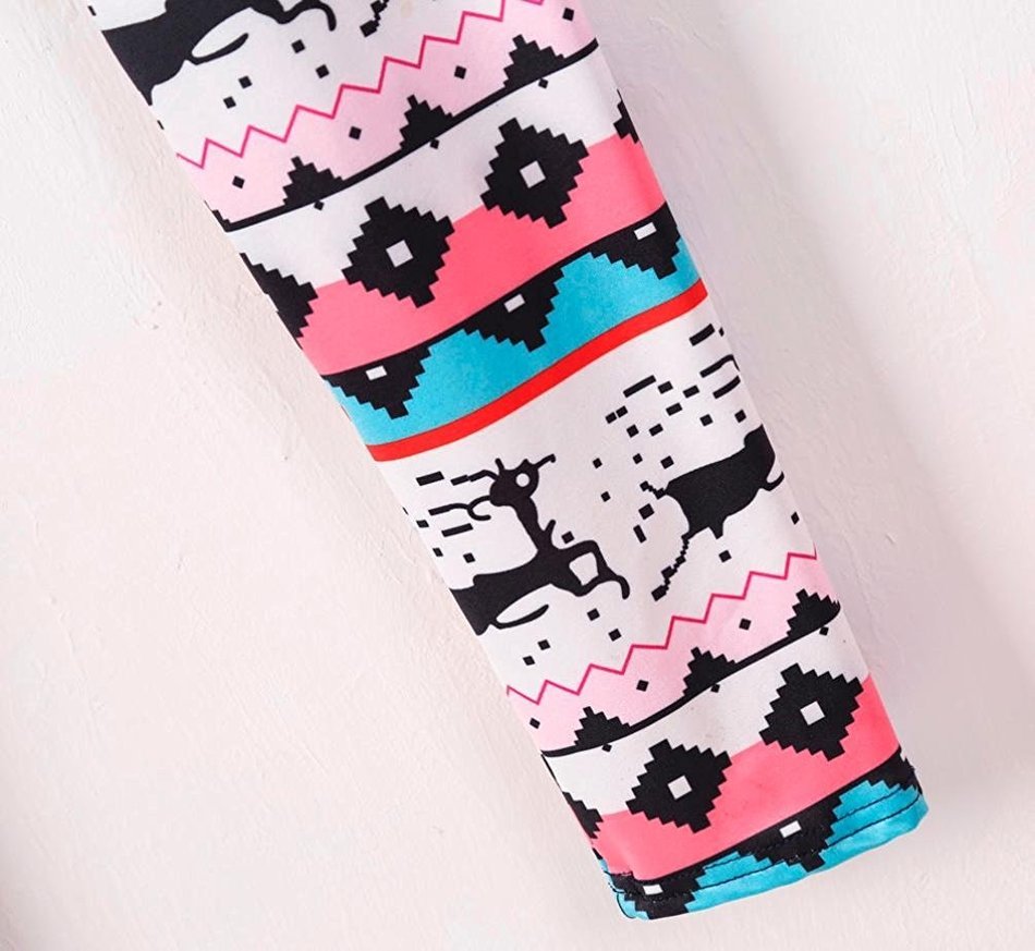 PHOTNO Casual Women Lady Skinny Geometric Print Stretchy Jegging Pants Slim Leggings N119