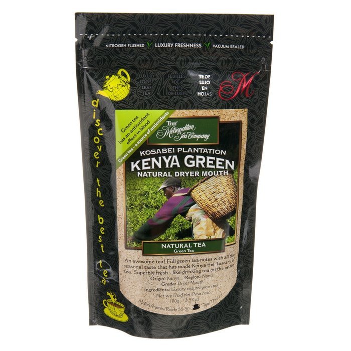 Metropolitan Tea Discovery Loose Tea Pack, Kenya Green Kosabei Dryer Natural, 100gm N3