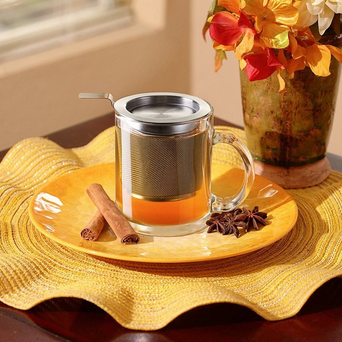 Loose Leaf Tea Infuser with Mesh Basket | Finest Stainless Steel Strainer and Steeper for Green, Black & Herbal... N5