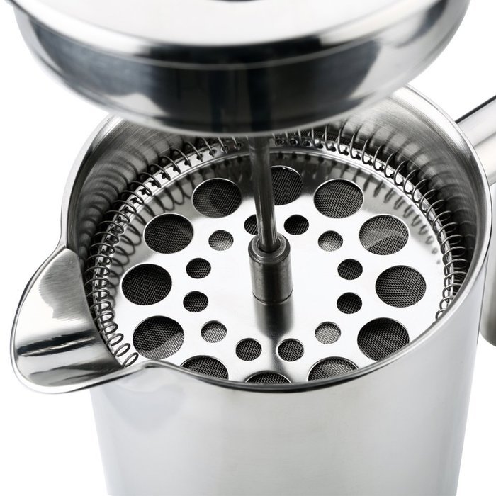 Sure-up European Double Stainless Steel Coffee Press Pot French press(1 Liter)OSUN N4