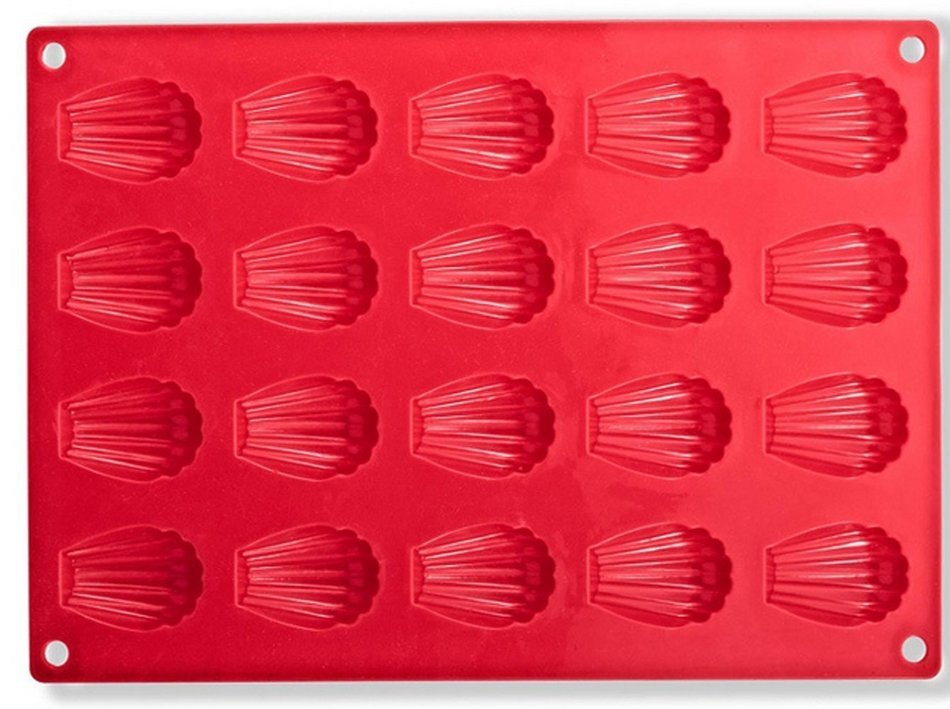 Fasmov 20-Cavity Silicone Madeleine Pan Cookie Mold,Baking Mold, Handmade Soap Moulds and more,Set of 2 N4