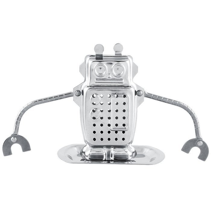 Hot Cute Creative Stainless Steel Hanging Robot Infuser Loose Tea Leaf Strainer Filter Diffuser Tea Essential