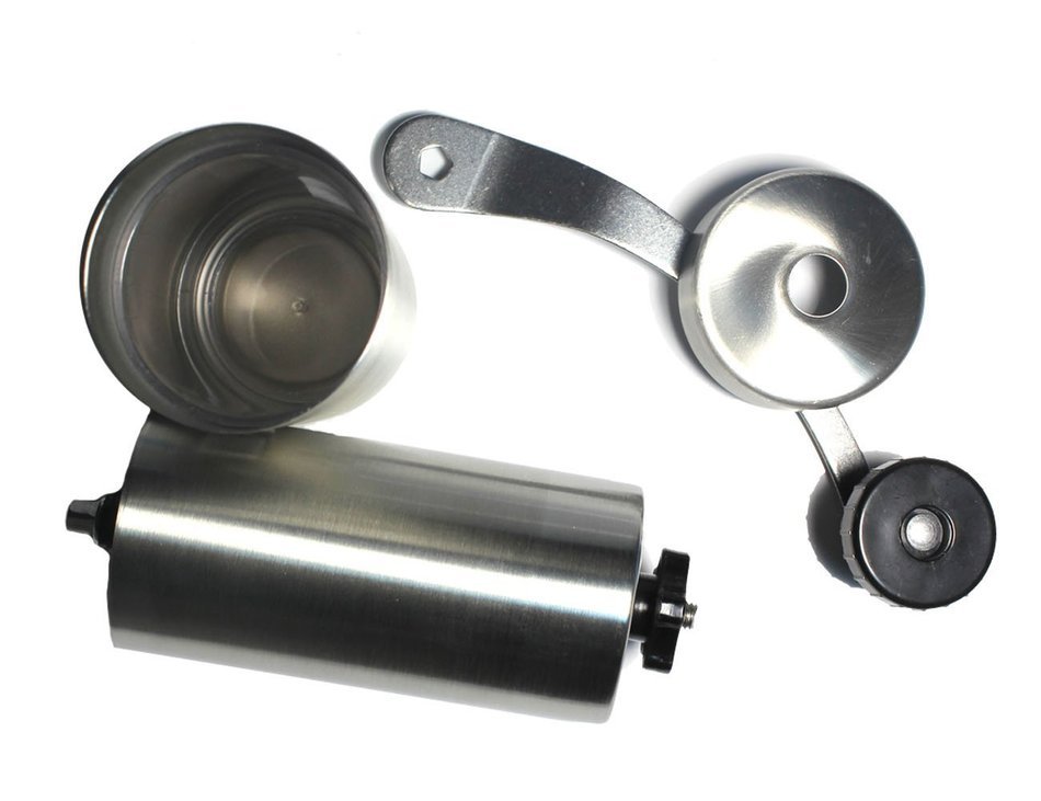 LK-Spring Manual Coffee Grinder - Professional Portable Stainless Steel Handmade Coffee Bean Mill Adjustable Burr...