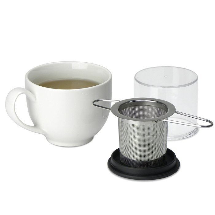 FORLIFE Stainless Folding Handle Tea Infuser with Carrying Case N6