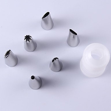 Y&XL&H Set of 6 Cake Decorating Kit Icing Bag Tips Baking Tool Paste Food Pastry Piping 1562 cm N4