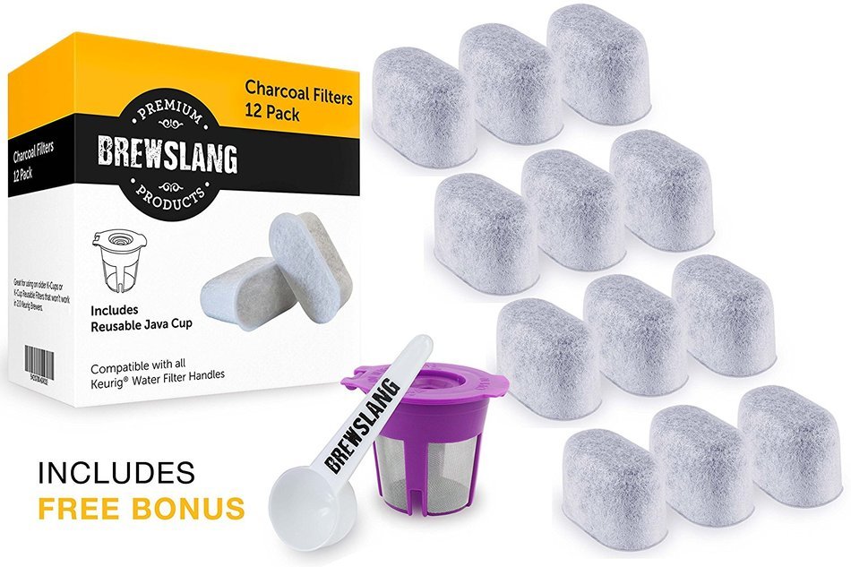Single K-cup Brewer Charcoal Water Filters for Keurig B40, B41, B45, B60, B65 - 12 Pack N2