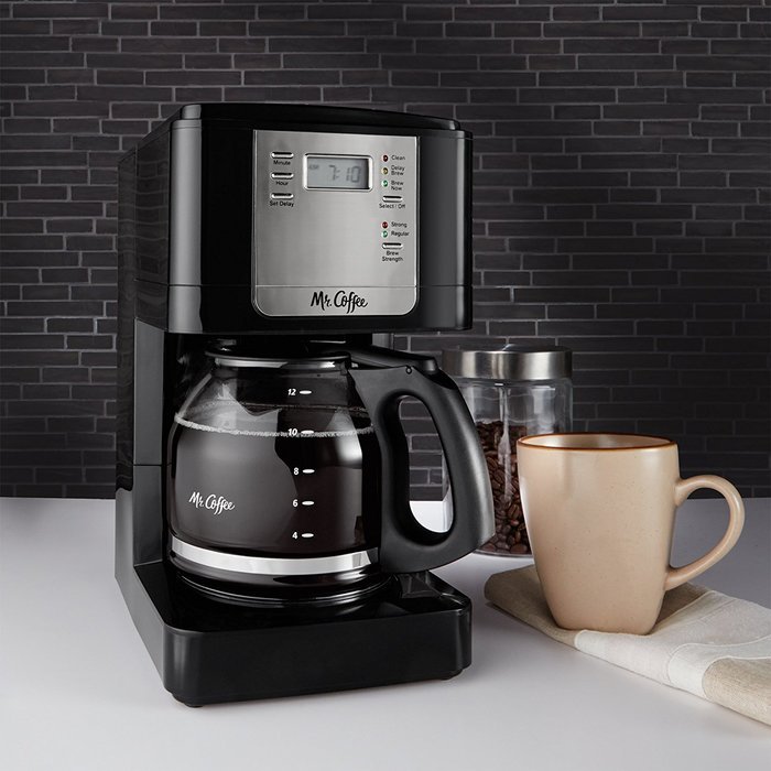 Mr. Coffee JWX23 12-Cup Programmable Coffeemaker, Black N2