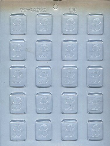 CK Products 1-1/4-Inch B-Initial Mint Chocolate Mold