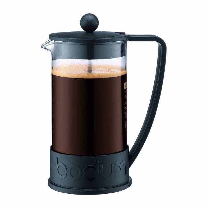 Bodum New Brazil 8-Cup French Press Coffee Maker, 34-Ounce, Black