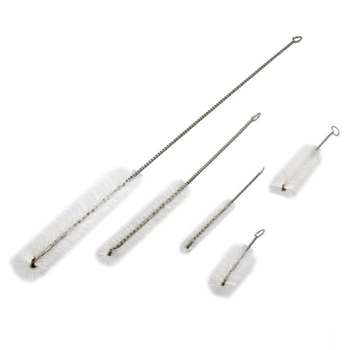 GivemeFive 5 Pcs White Bristle Aquarium Tank Water Pump Cleaning Brush Pack of 2 N2