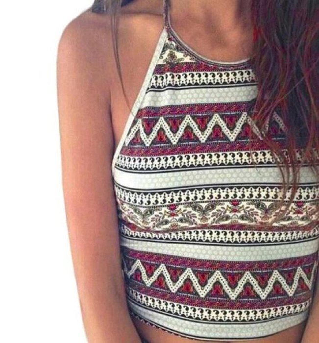 Underwear, PHOTNO Women Boho Tank Tops Bustier Bra Vest Crop Bralette Shirt Blouse Cami N4
