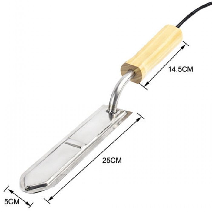 Mcupper-Electric Scraping Honey Extractor Uncapping Hot Knife Beekeeping Equipment(Stainless Steel)
