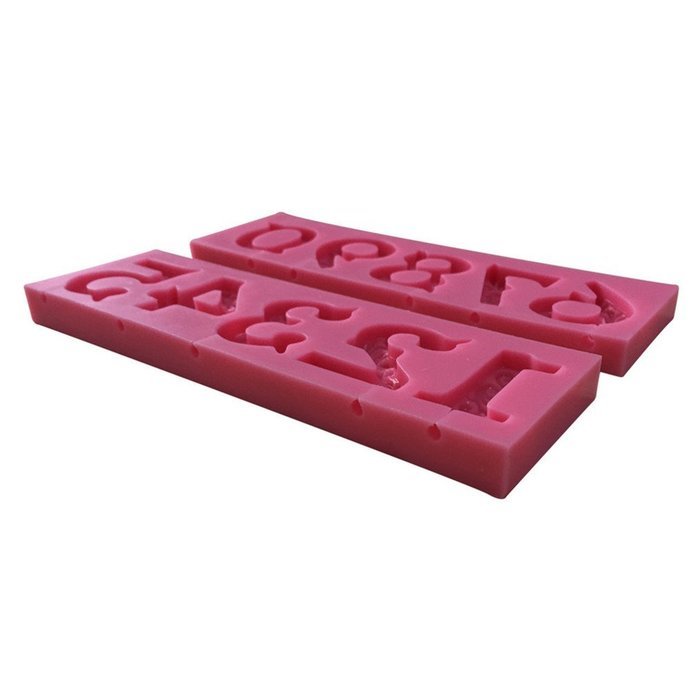 FLY 0-9 Numbers 3D Silicone Mold For Cake Decorating Tools,Pink N5
