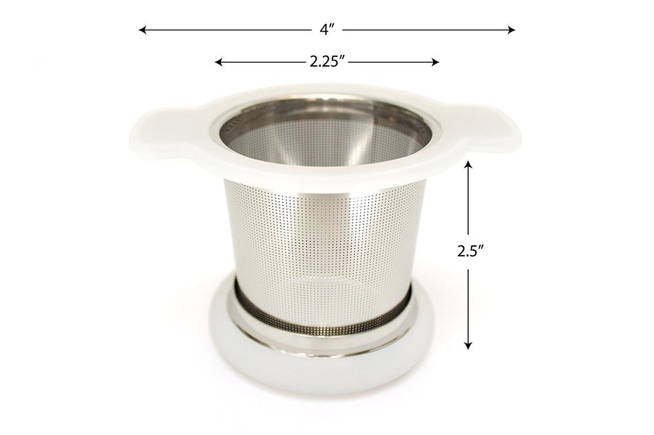 Premium Quality Tea Infuser Strainer for Loose Leaf Tea - Silicone COOL TOUCH handles - Ultra Fine Mesh Stainless... N2