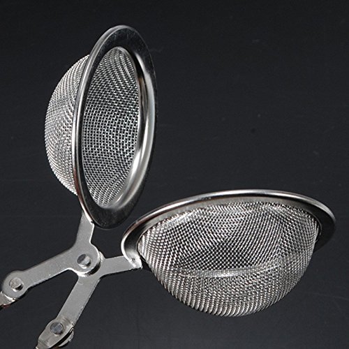 Home Product 2pcs/set Loose Spring Spoon Tea Mesh Ball Infuser Filter Teaspoon Squeeze Creative Strainer Metal... N2
