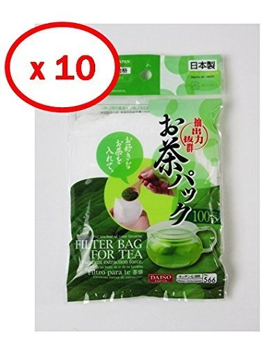 10x100pcs Disposable Filter Bags for Loose Tea N2