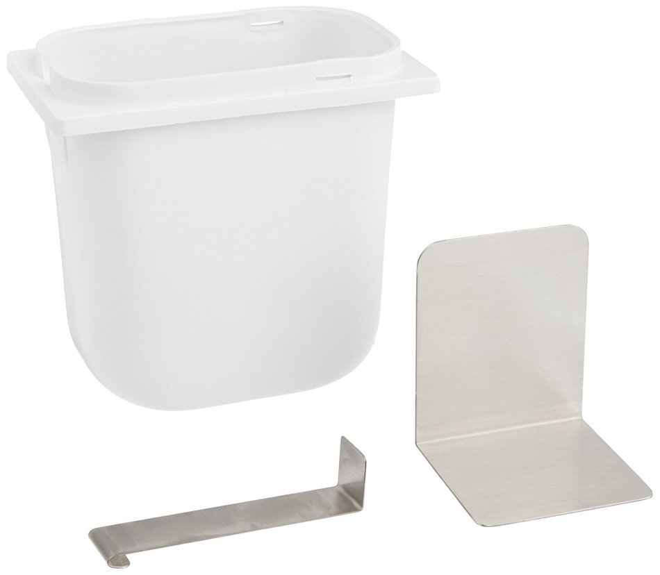 Grindmaster Cecilware 200SW Spoon Holder Jar with Stainless Steel Divider, 2.5-Quart, White