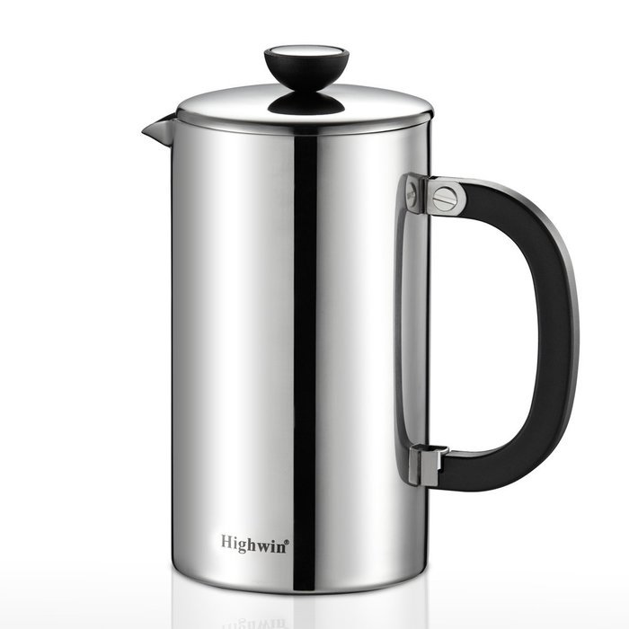 Highwin 8-Cup Double Wall Stainless Steel French Coffee Press, Durable Coffee Tea Maker with Unique Double Screens... N2