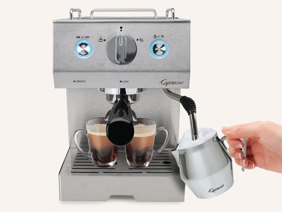 Capresso 125.05 Cafe Pro Espresso Maker, Silver N5