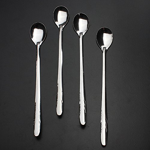 "4Pcs Coffee Stainless Steel Ice Cream Dessert Tea Coffee Spoon Scoops" shopping N5