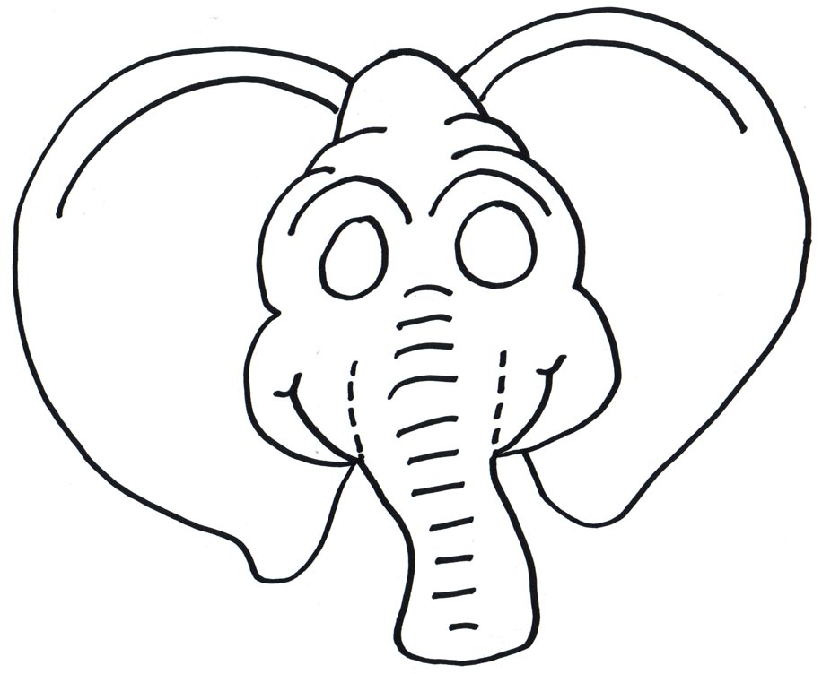 Printable Elephant Mask Template Free Image Printable Elephant Mask Template