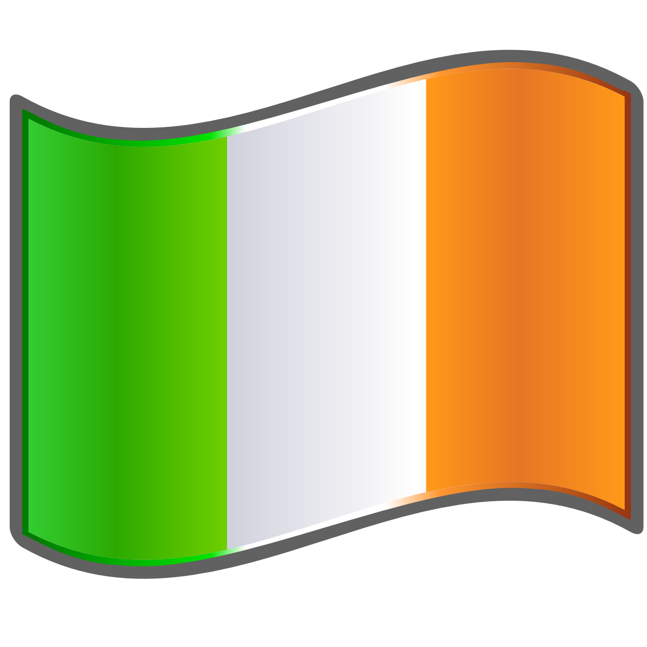 Clipart of the Irish Flag free image download