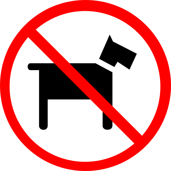 No Dogs Allowed Signs free image download