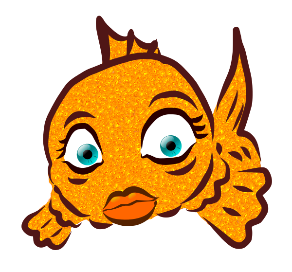 Cartoon Fish Lips free image download