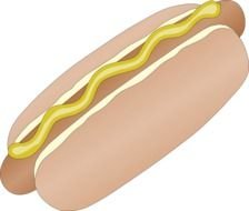 tasty Hot Dog Clip Art drawing