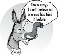 Deciding Donkey By Searchclippr A Humorous Cartoon About Google
