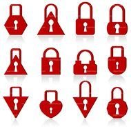 red Locker Clip Art drawing