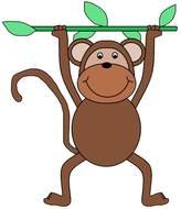 Monkey Clip Art N26