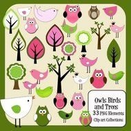 Birds And Tree Clip Art