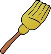 Witch Broom Clip Art N2