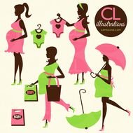 Pink Baby Shower Clip Art