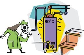 Water Heating Energy Tips as a graphic illustration