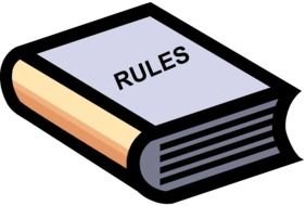 clipart of book with rules on black