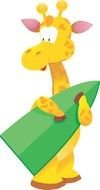 Funny Cartoon giraffe darwing