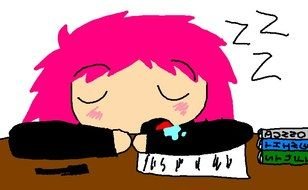 Sleepy cartoon Corvette clipart