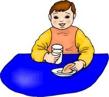 Meal Clip Art drawing