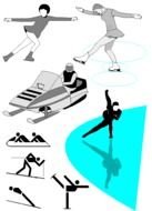 Winter Sports, set of icons