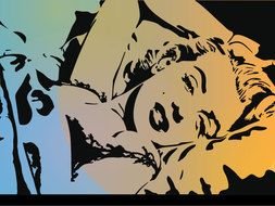 black and white picture marilyn monroe
