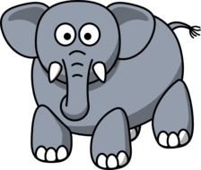 Cartoon Elephant Clip Art N18